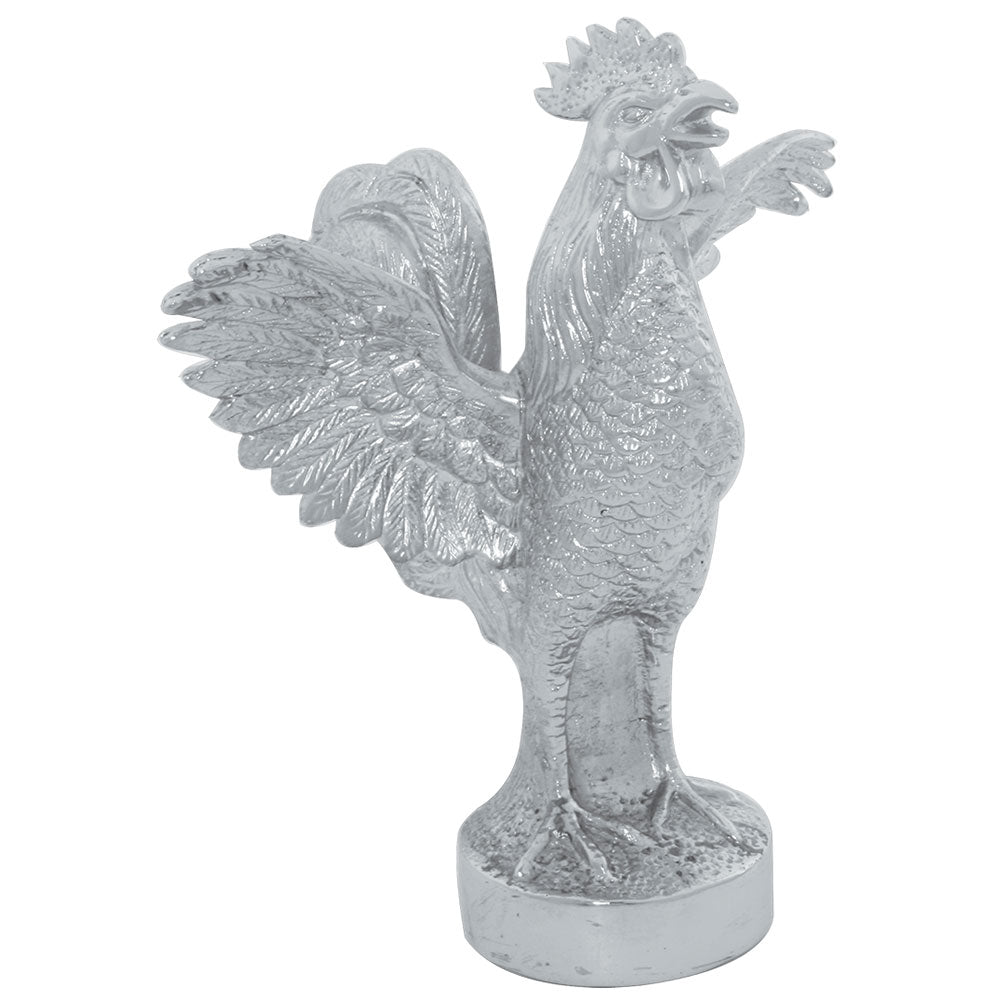 Chrome Flying Rooster Hood Ornament
