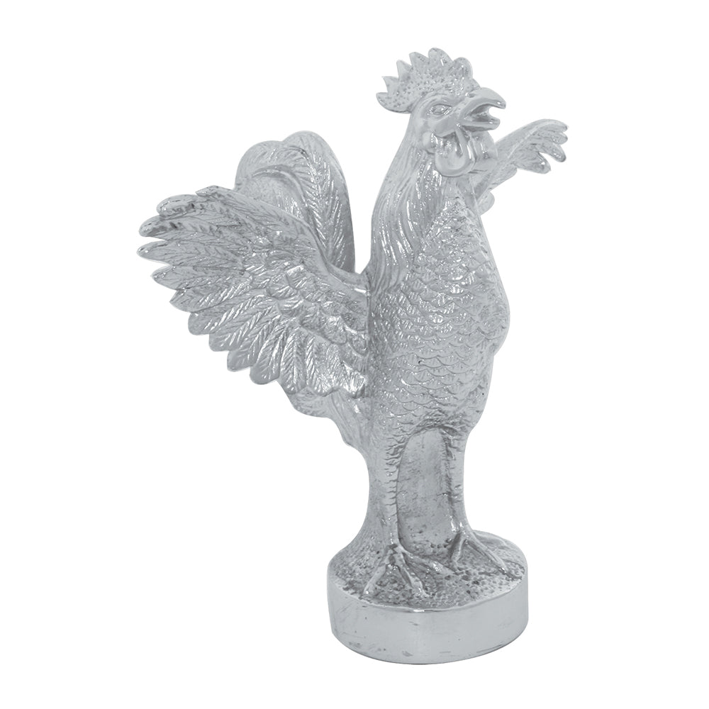 Chrome Flying Rooster Hood Ornament