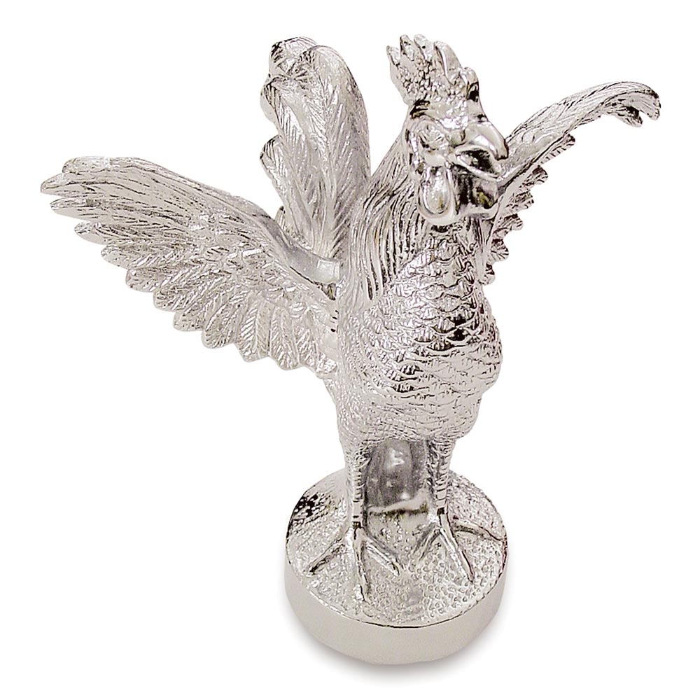 Chrome Flying Rooster Hood Ornament