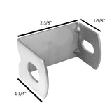 1-5/8" x 2-3/8" Heavy Duty U-shape Stainless Mirror Bracket