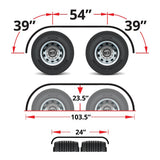 132" 16 Gauge Stainless Steel Full Fenders