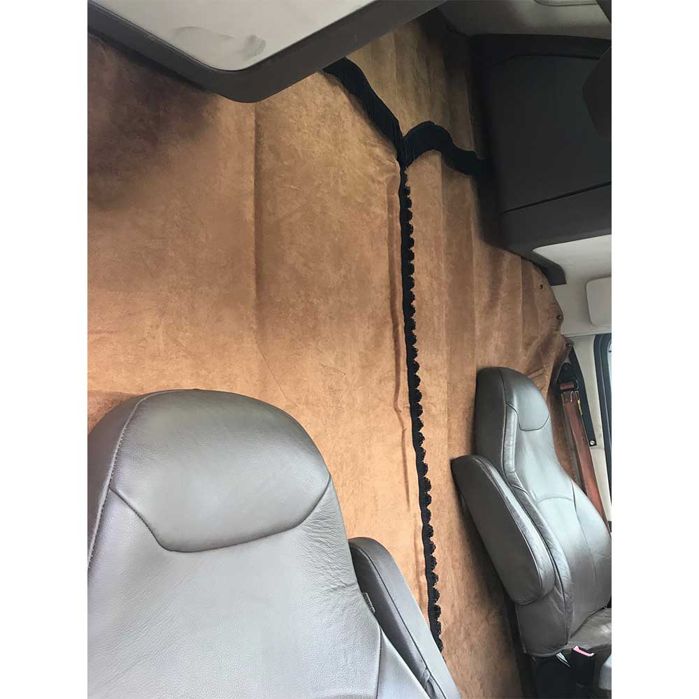Volvo 670, 780 Sleeper 4 Piece Curtain Set - Brown