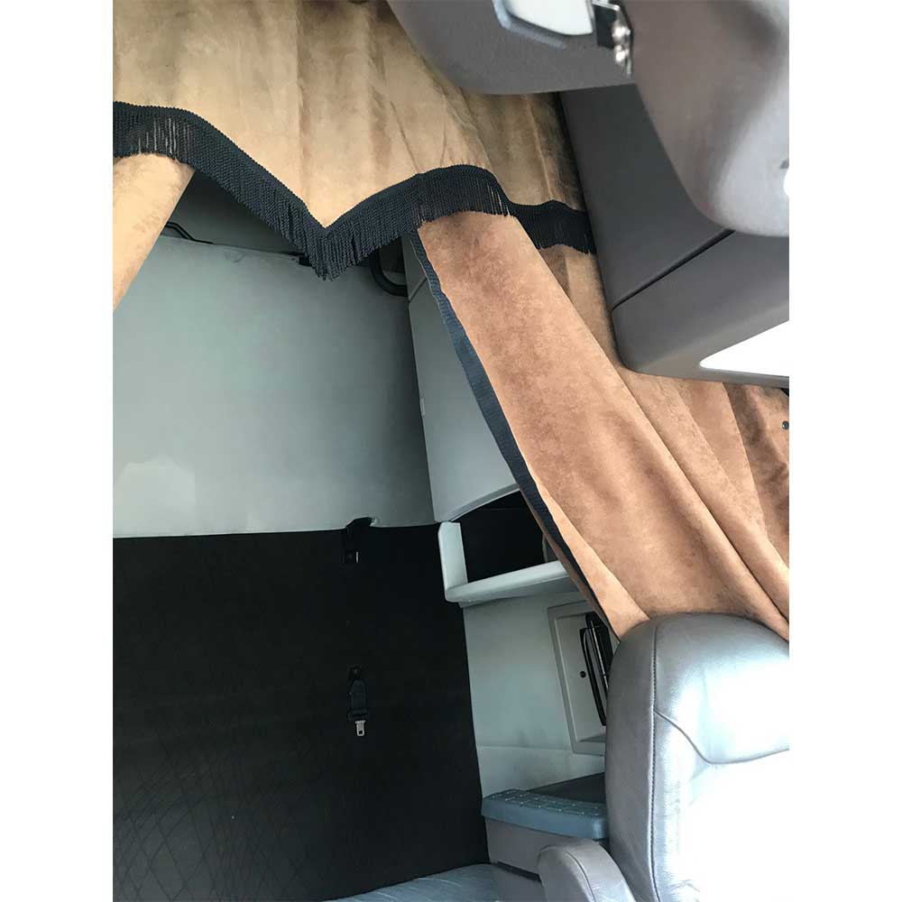 Volvo 670, 780 Sleeper 4 Piece Curtain Set - Brown