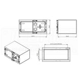 Smooth 36" x18" x 24" Cam Lock Toolbox
