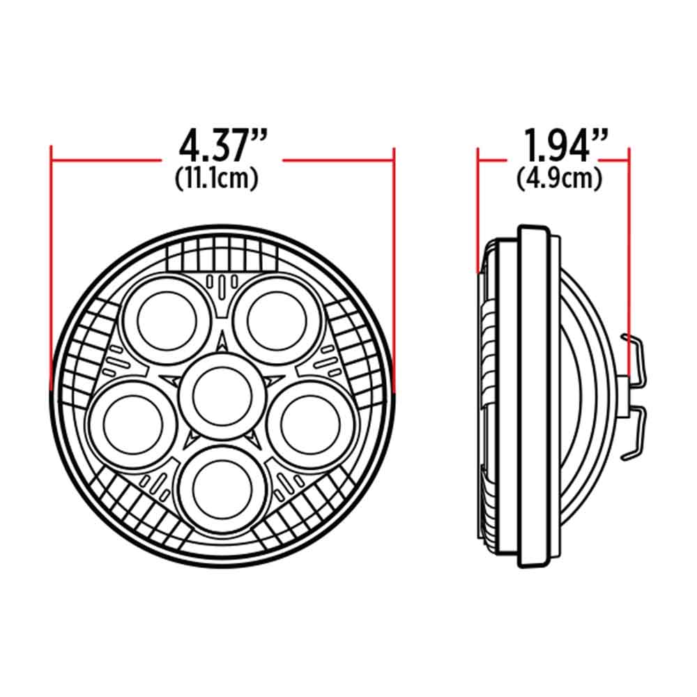 5" Legacy Series 4411 Replacement Round Spot Beam Light