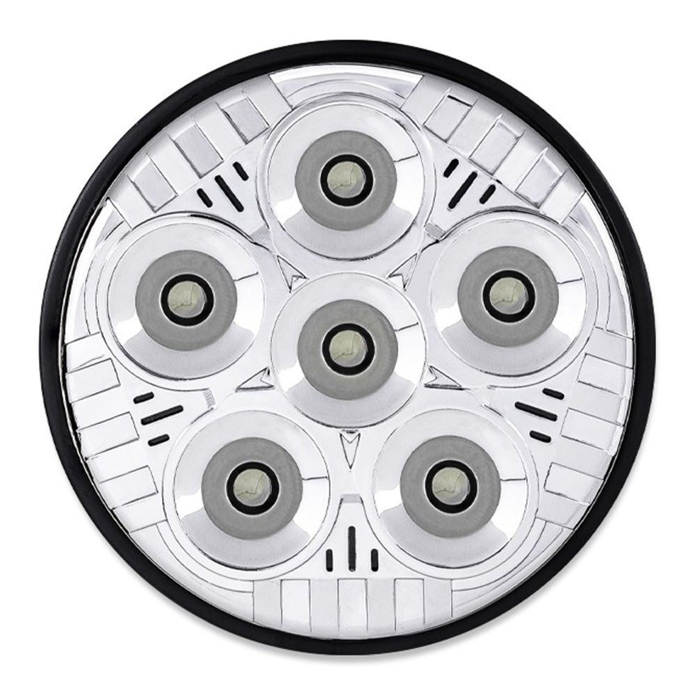 5" Chrome Round Spot Beam 6 LED Work Light