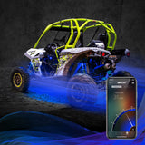 XK GLOW 8-Piece Multi Color Rock Light Under Glow Set with Dash Mount Pad Controller