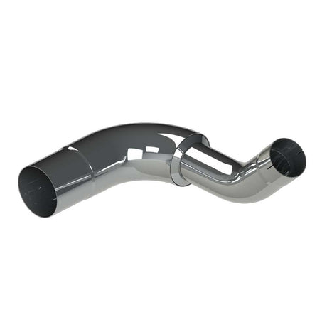 Kenworth W900B over frame 8-5" left chrome elbow for semi trucks