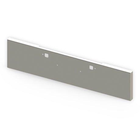 22" Boxed end chrome plated bumper with tow holes for Peterbilt and Kenworth for semi trucks