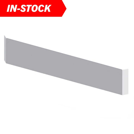 20" Chrome plated mitered end bumper with blind mount for Peterbilt, Kenworth, Freightliner, close-up