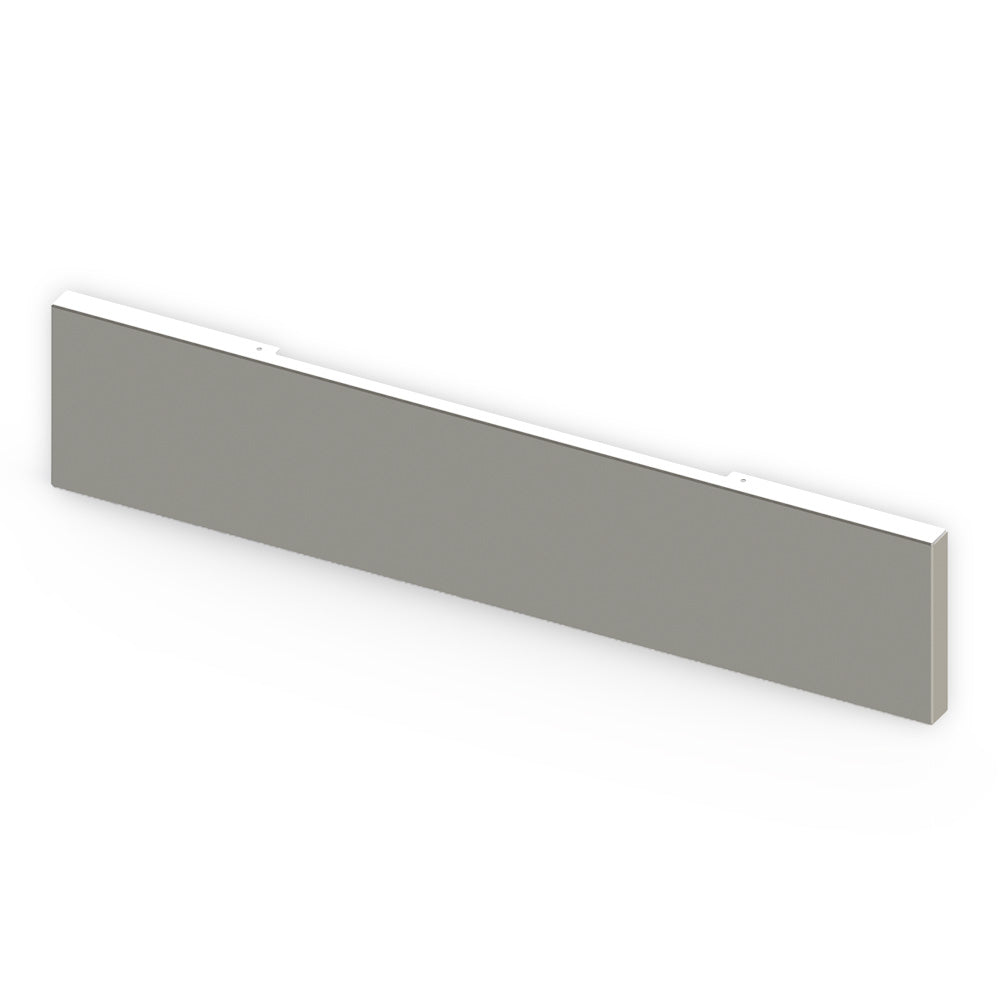 20" Chrome Plated Boxed End Bumper with Blind Mount for Peterbilt, Kenworth, Freightliner