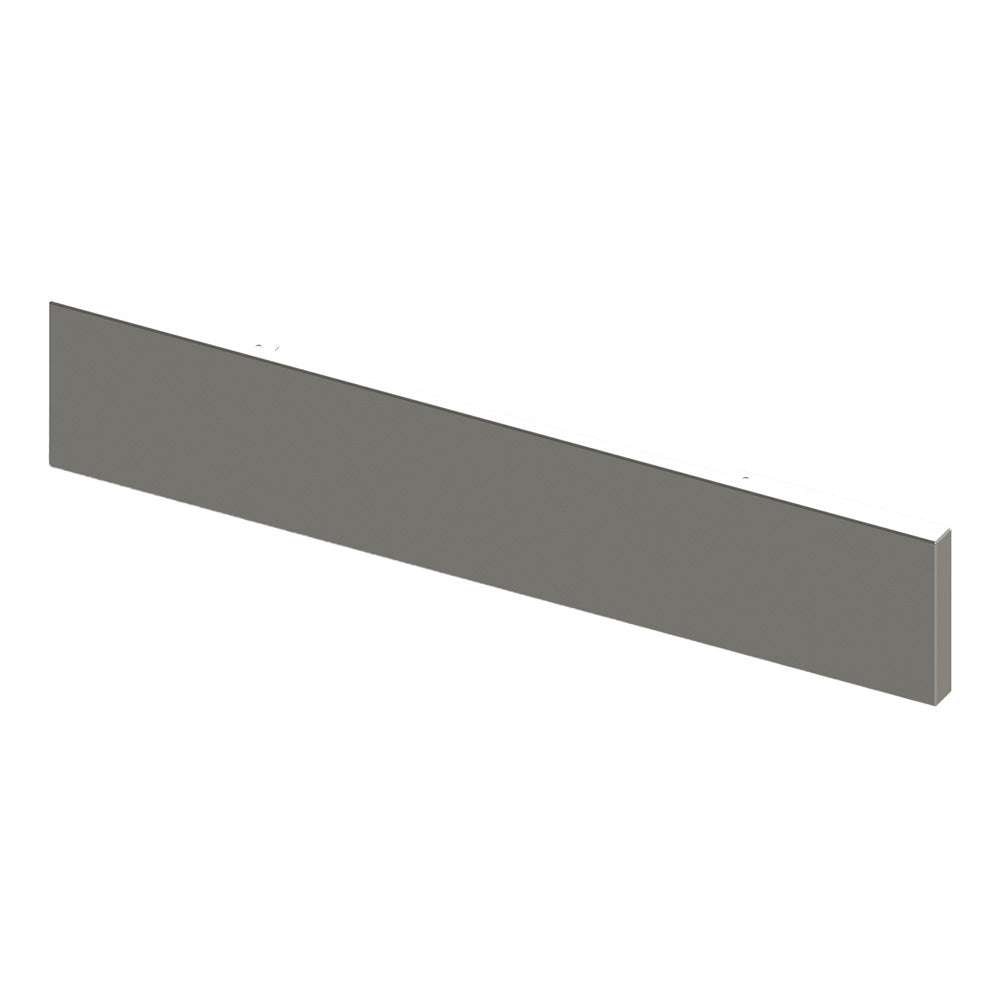 18" Chrome Plated Boxed End Bumper with Blind Mount for Peterbilt, Kenworth, Freightliner