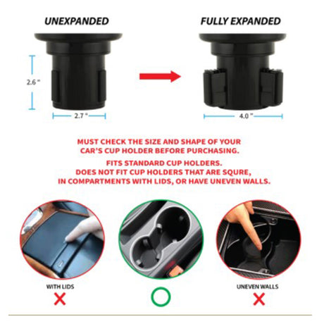 Two cups cup holder with swivel tray