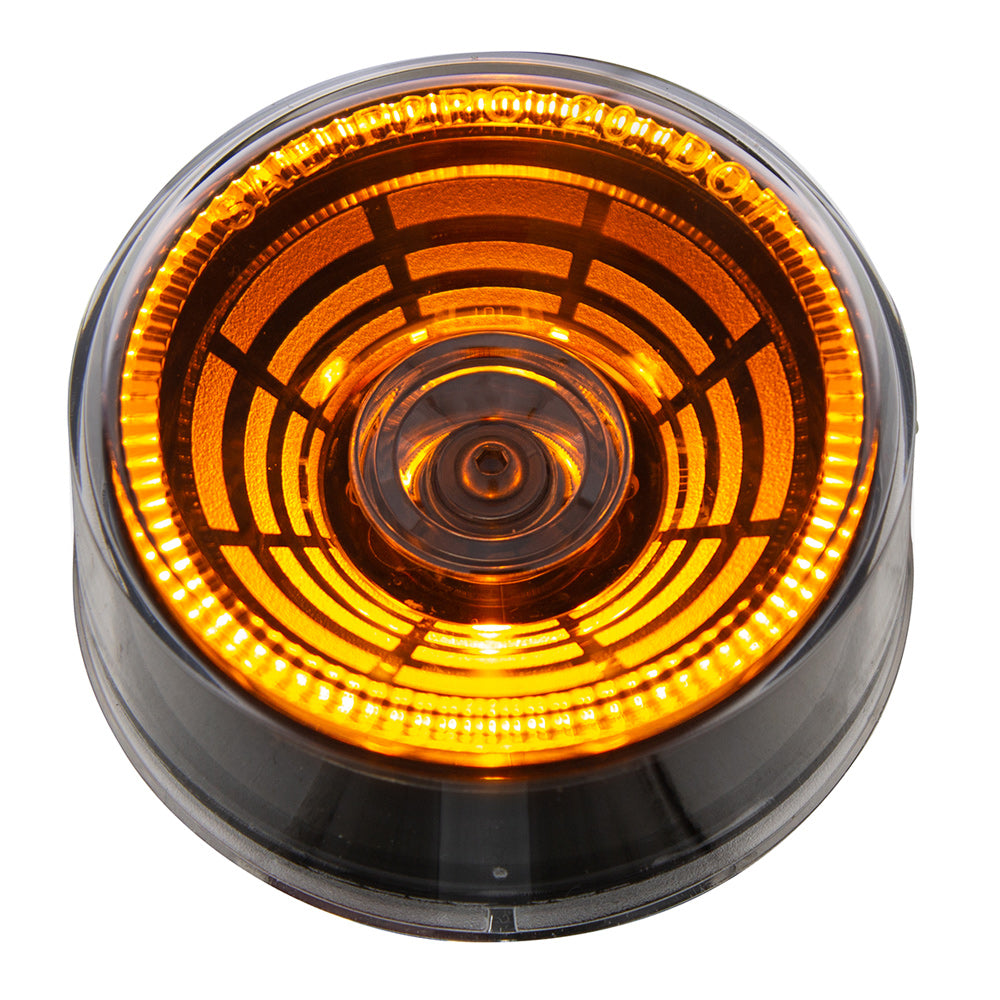 2-1/2" Abyss 4 LED Light (Clearance/Marker) - Amber LED/Clear Lens