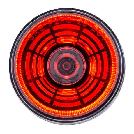 2-1/2" Abyss 4 LED light (clearance/marker) - red LED/Clear lens