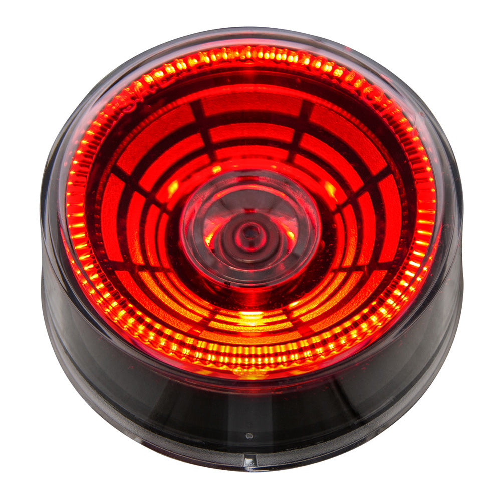 2-1/2" Abyss 4 LED Light (Clearance/Marker) - Red LED/Clear Lens