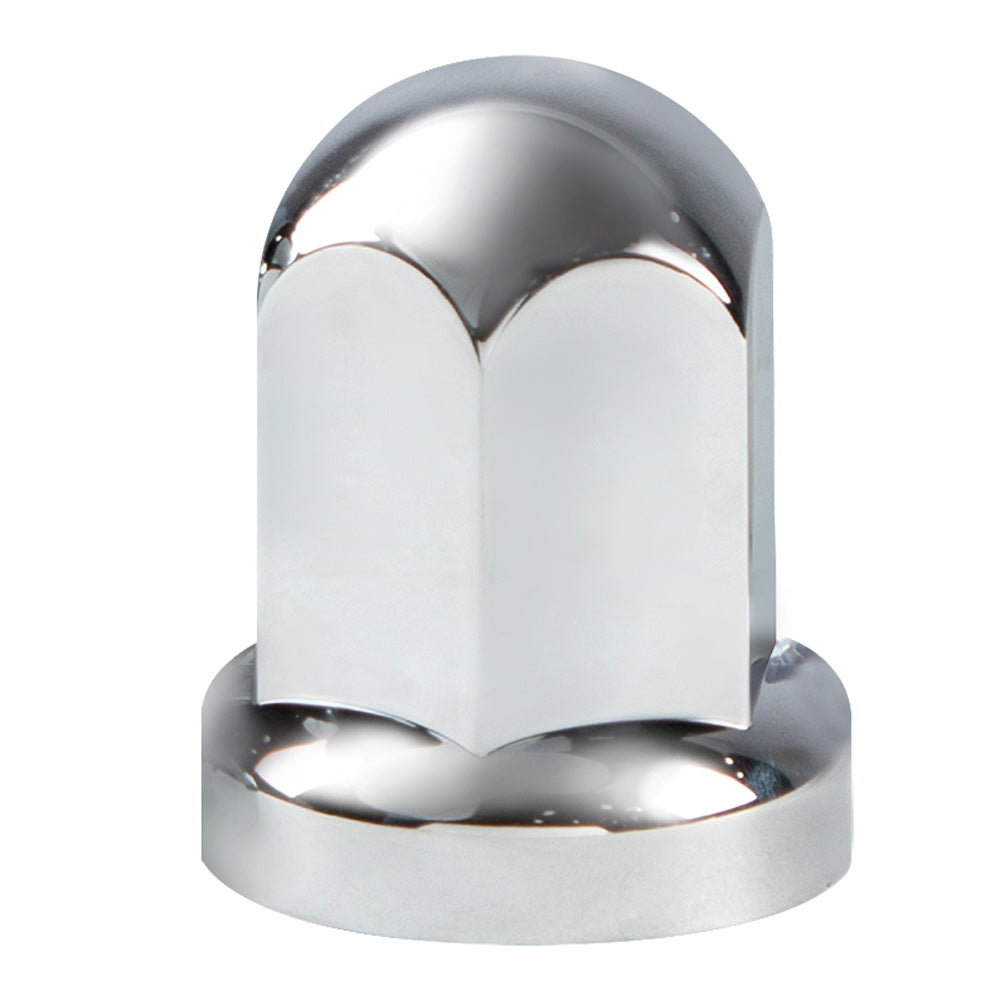33mm Chrome Plastic Standard Nut Covers With Flange Push-On 20 PK