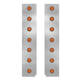 Peterbilt 15" Front Air Cleaner Light Bars with Mini Watermelon Lights