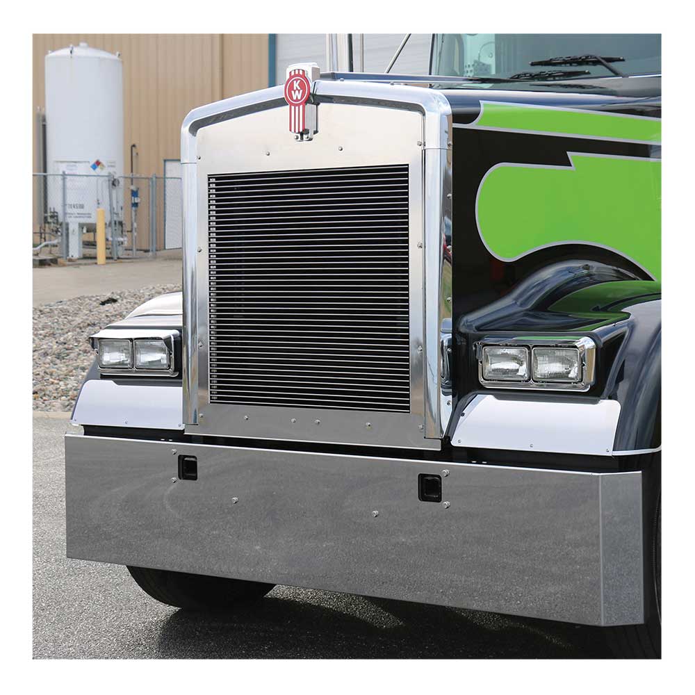 Kenworth W900B, W900L models 22" Mitered End Bumper