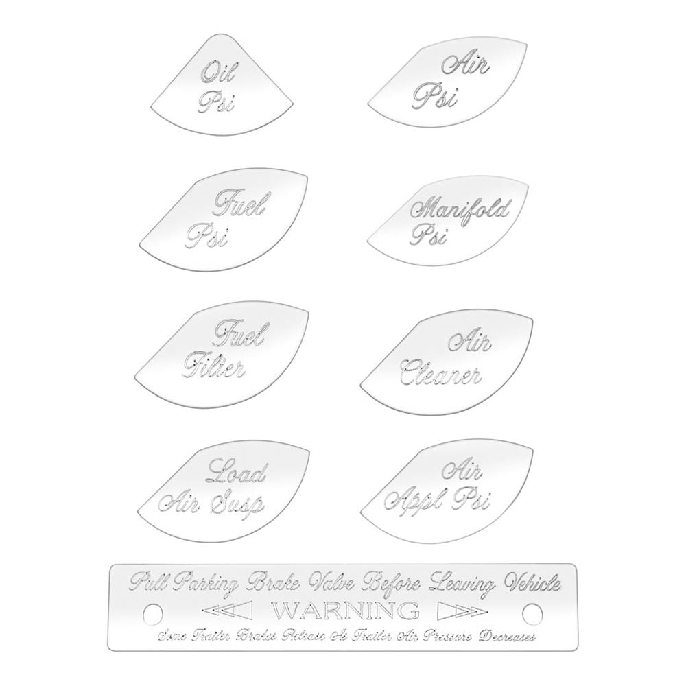 Peterbilt Master Pack A Gauge Label Emblems