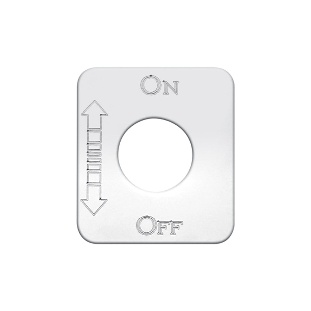 KW SWITCH PLATE - ON/OFF