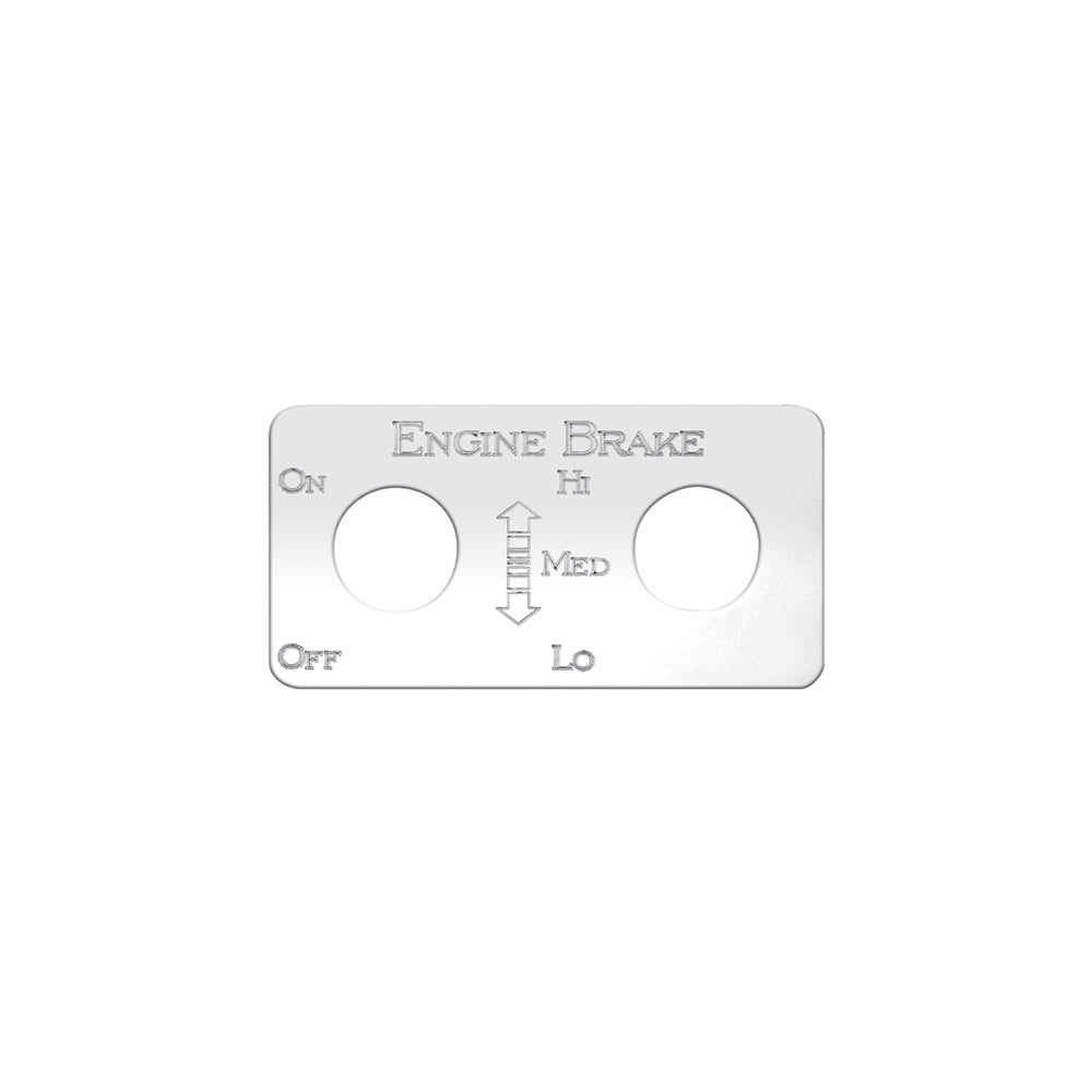 KW SWITCH PLATE-ENGINE BRAKE-HI/MED/LO