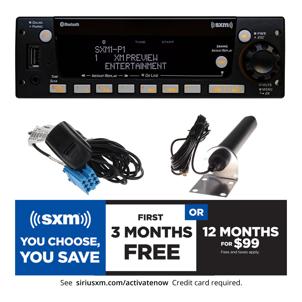 Aptiv Heavy-Duty Radio with Integrated Bluetooth and SiriusXM