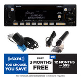 Aptiv Heavy-Duty Radio with Integrated Bluetooth and SiriusXM Satellite Radio Bundle Pack for Freightliner Cascadia 2017+