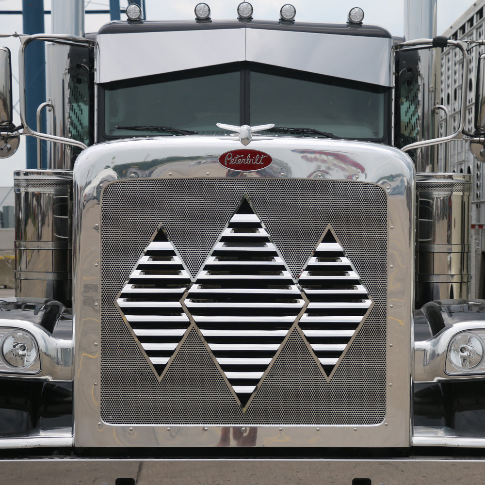 Kenworth W900L Triple Diamond Louvered Grill
