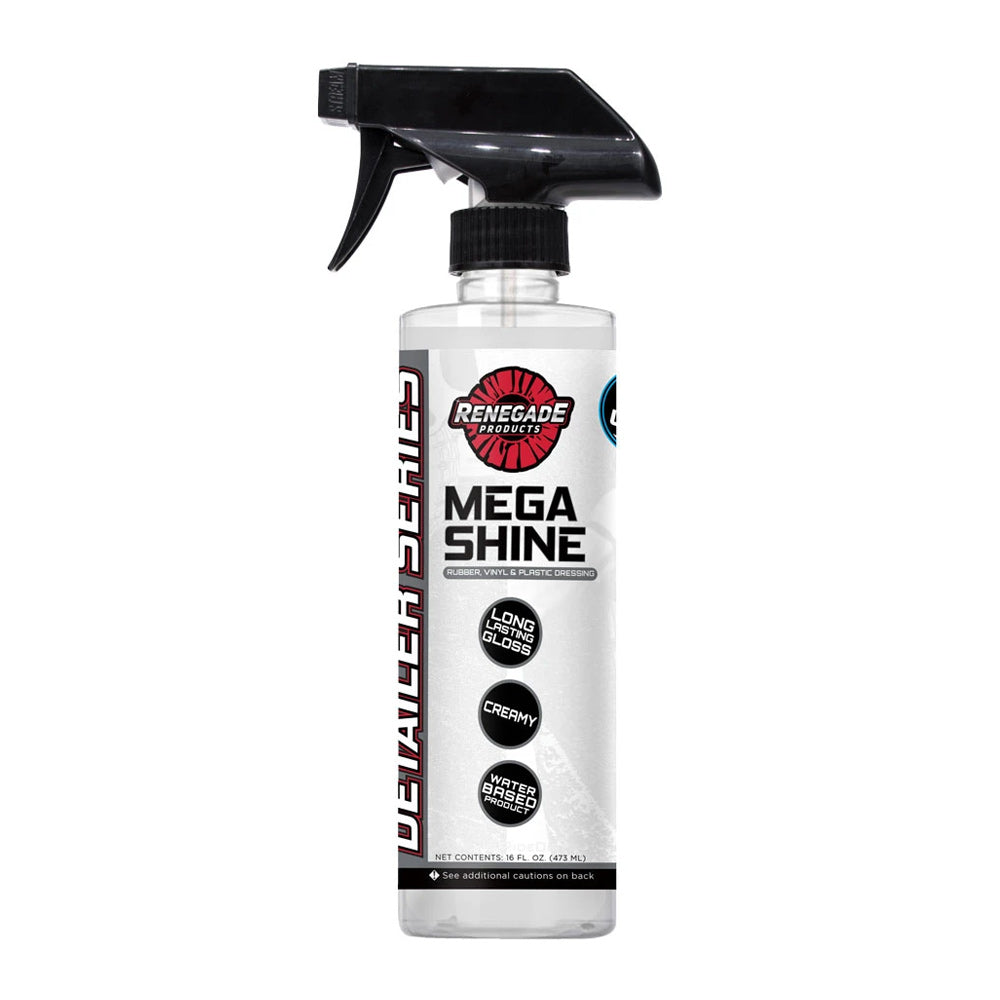 Mega Shine Rubber, Vinyl & Plastic Dressing 16 oz