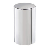 33mm 3-1/2" Chrome Plastic Flat Top Nut Cover - Thread On 10PK