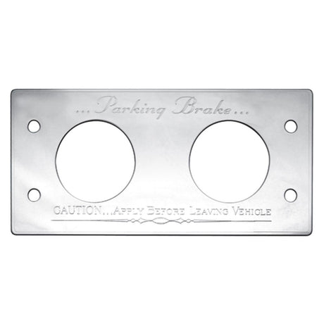 Kenworth parking brake control statement plate for semi trucks