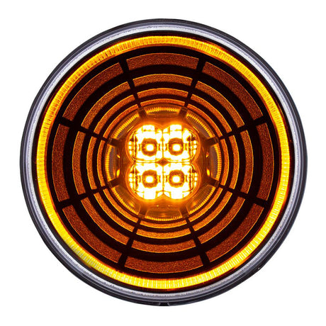 4" 13 LED round Abyss light, another angle