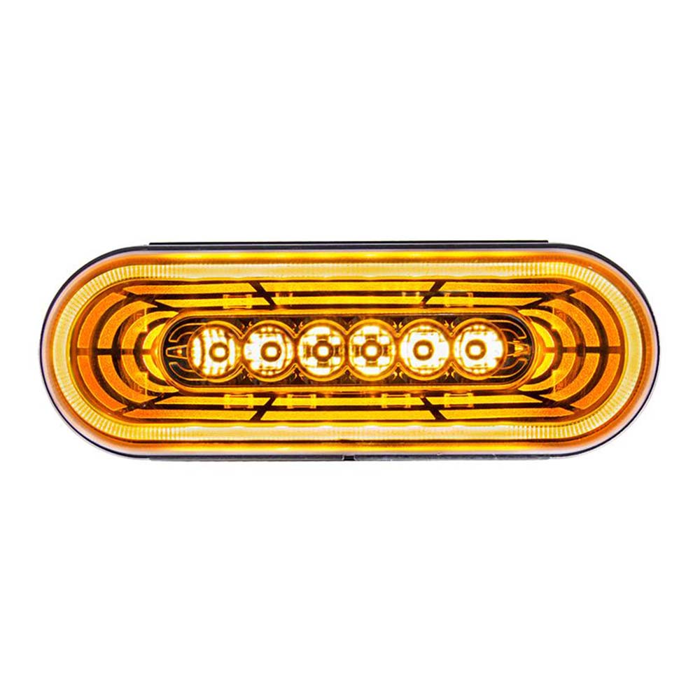 6" 22 LED Oval Stop, Turn & Tail Abyss Light