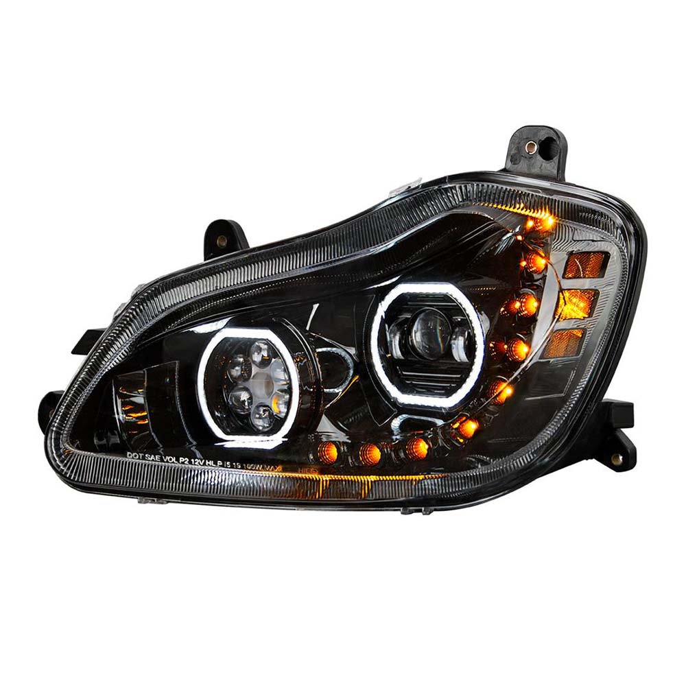 Kenworth T680 Black 10 LED Headlight – Iowa 80