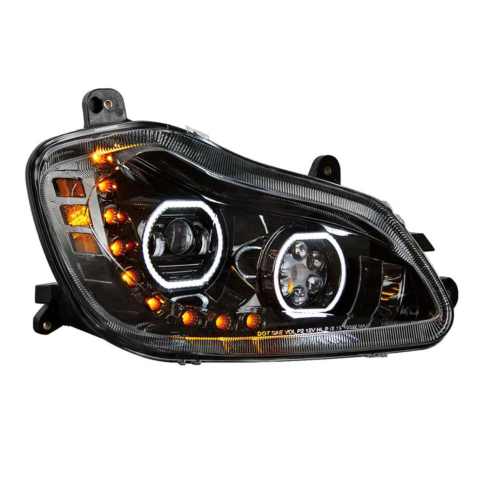 Kenworth T680 Black 10 LED Headlight – Iowa 80