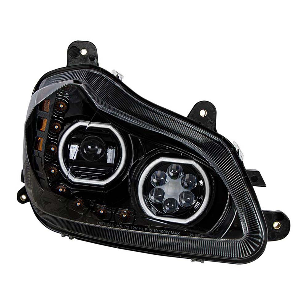 Kenworth T680 Black 10 LED Headlight