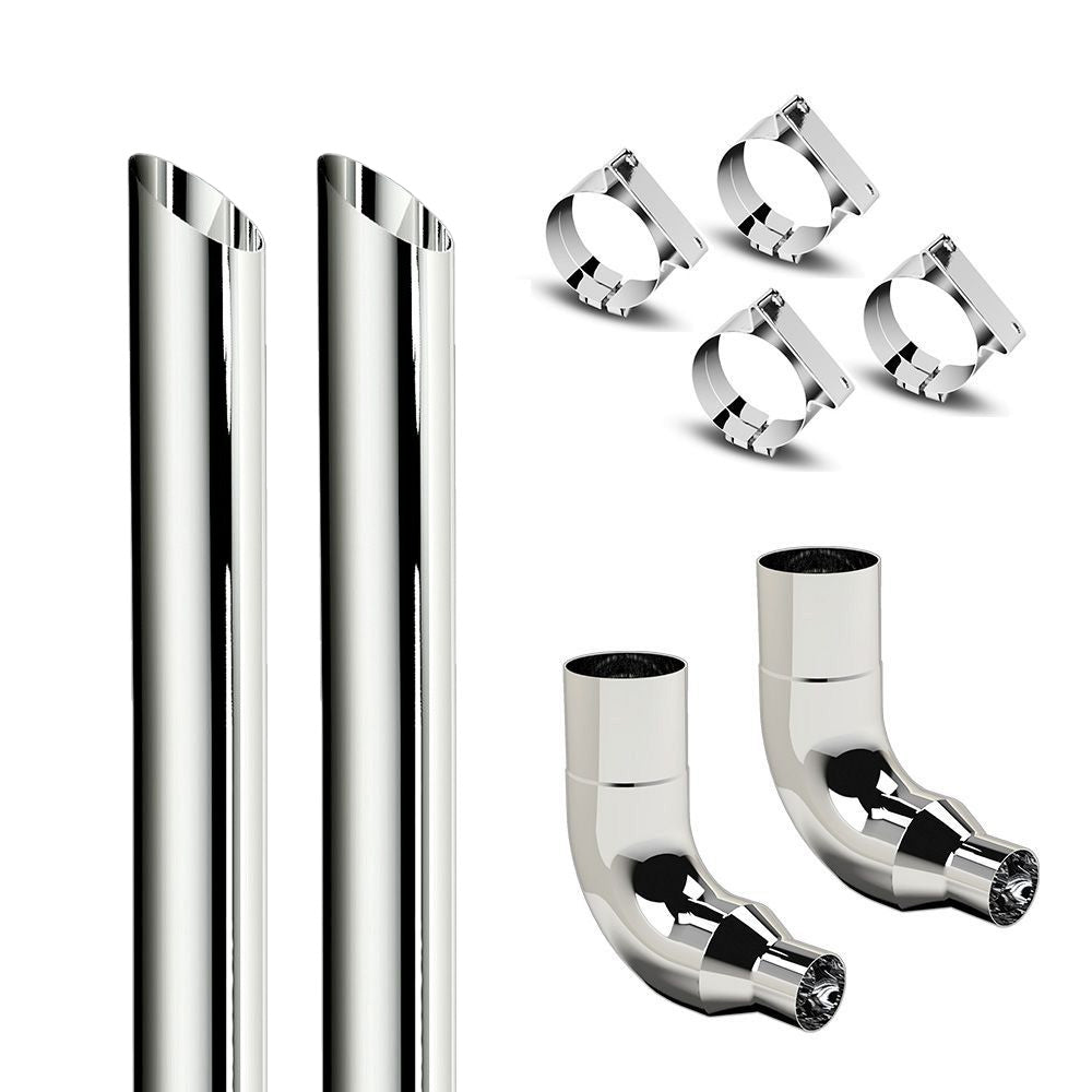 Freightliner 7-5" 108"L Slash Cut Exhaust Kit