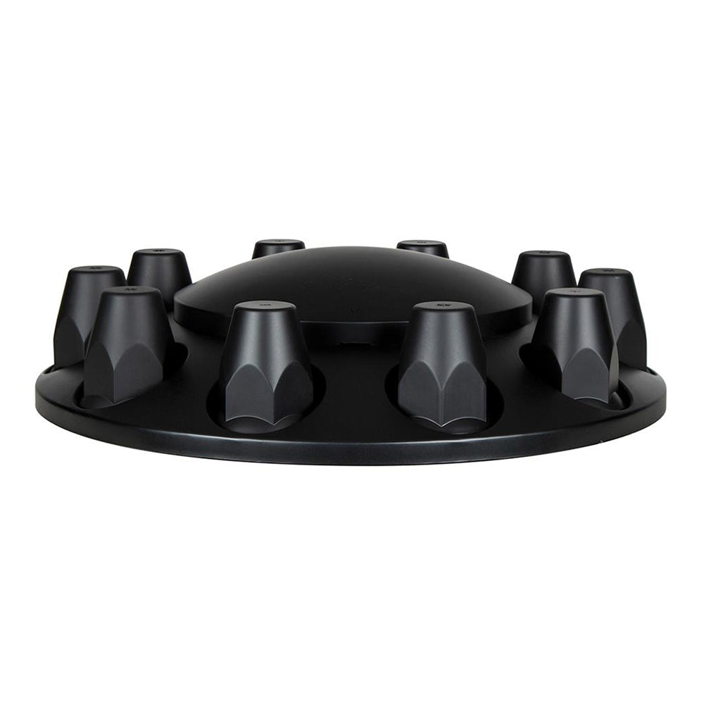 Matte Black Dome Axle Cover Combo with 33mm Nut Covers