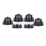 Matte Black Cone Axle Cover Combo with 33mm Nut Covers
