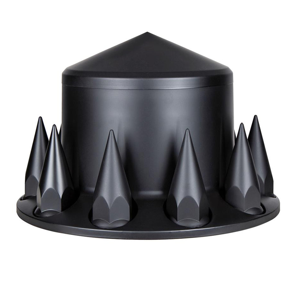 Matte Black Cone Axle Cover Combo with 33mm Nut Covers