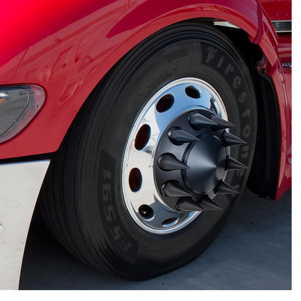 Matte Black Cone Axle Cover Combo with 33mm Nut Covers