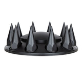 Matte Black Dome Front Axle Cover With 33mm Spike Thread-on Nut Covers