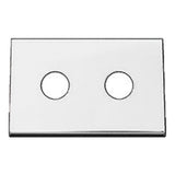 Stainless Steel 2 Hole Switch Panel with Mounting Lip