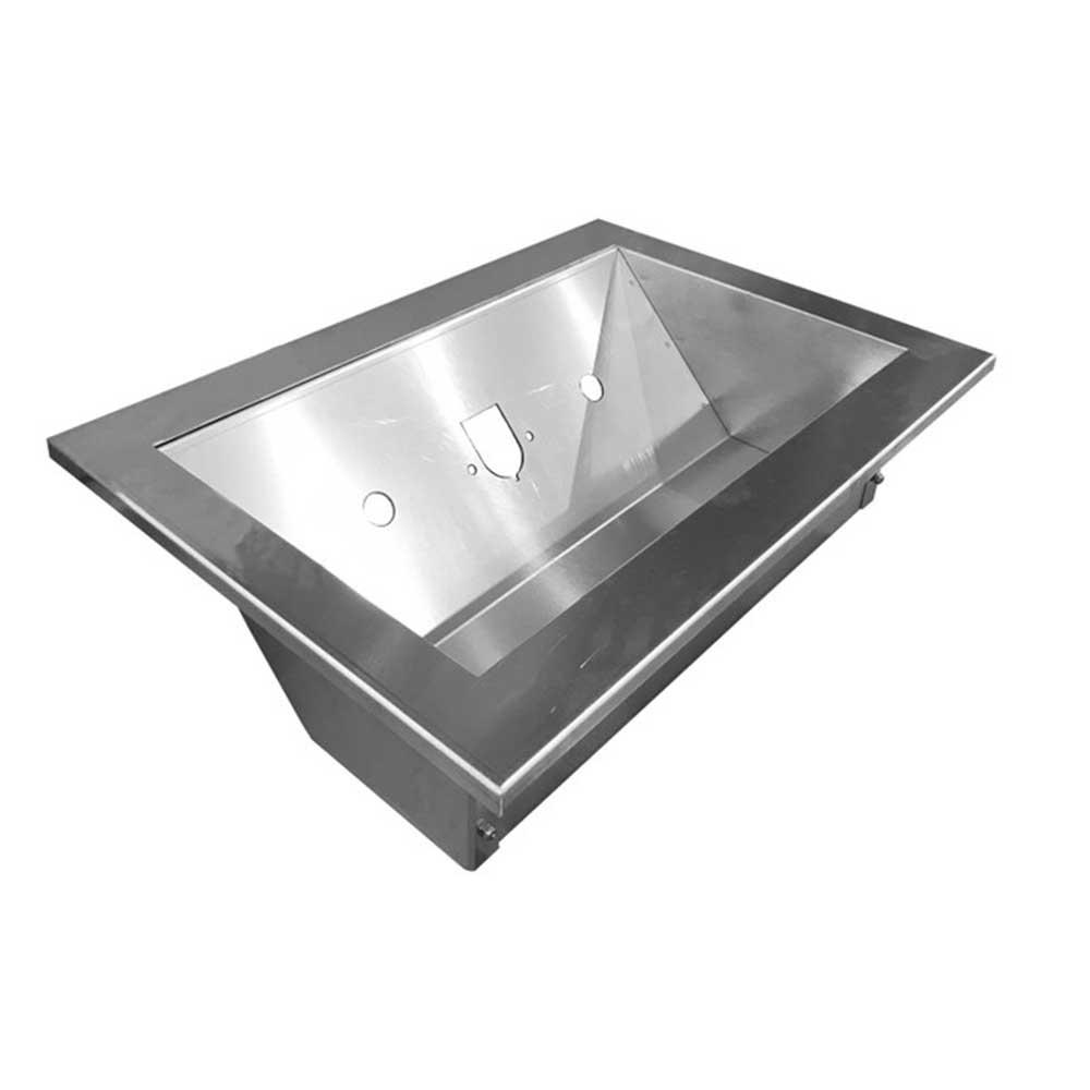 18" Merritt Dyna Deck Slide-In Rail Recessed Airline Box with Air Lines, Two 7-Way Configuration