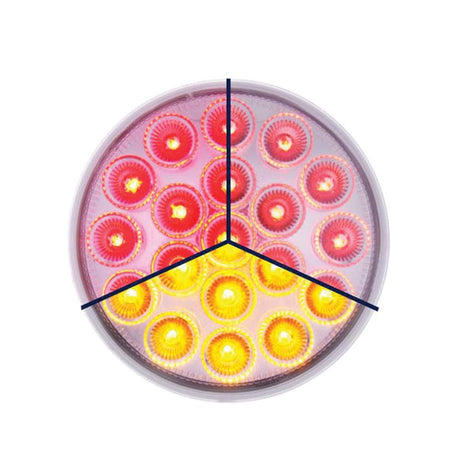 4" Red/amber double Fury stop/tail/turn/warning LED light