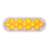 6" Oval Double Red/Amber Stop/Tail/Turn and Warning Fury LED Light