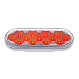 6" Oval Double Red/Amber Stop/Tail/Turn and Warning Fury LED Light