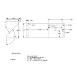 Stainless Steel Beacon Bracket 8" Base