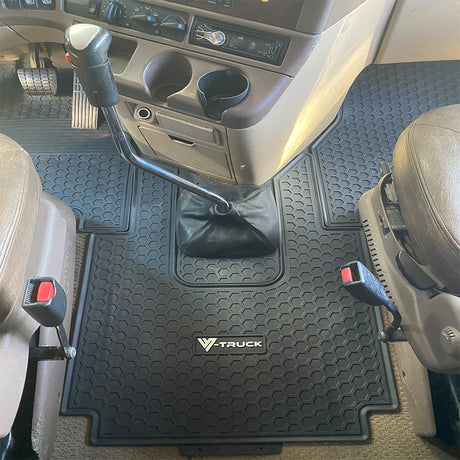 Close-up of Freightliner Columbia, Century, Coronado floor mats